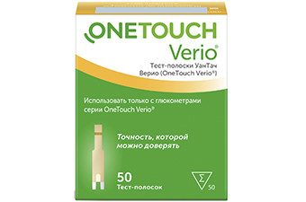 Тест полоски One Touch Verio №50