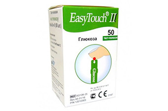 Тест полоски Easy Touch на глюкозу №50