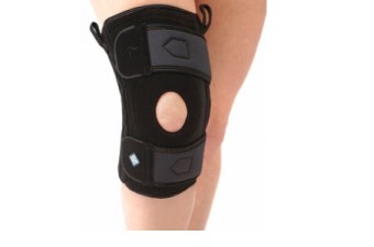 Бандаж на коленный сустав КС-616 разъемный с пателлярным кольцом и пружинными вставками